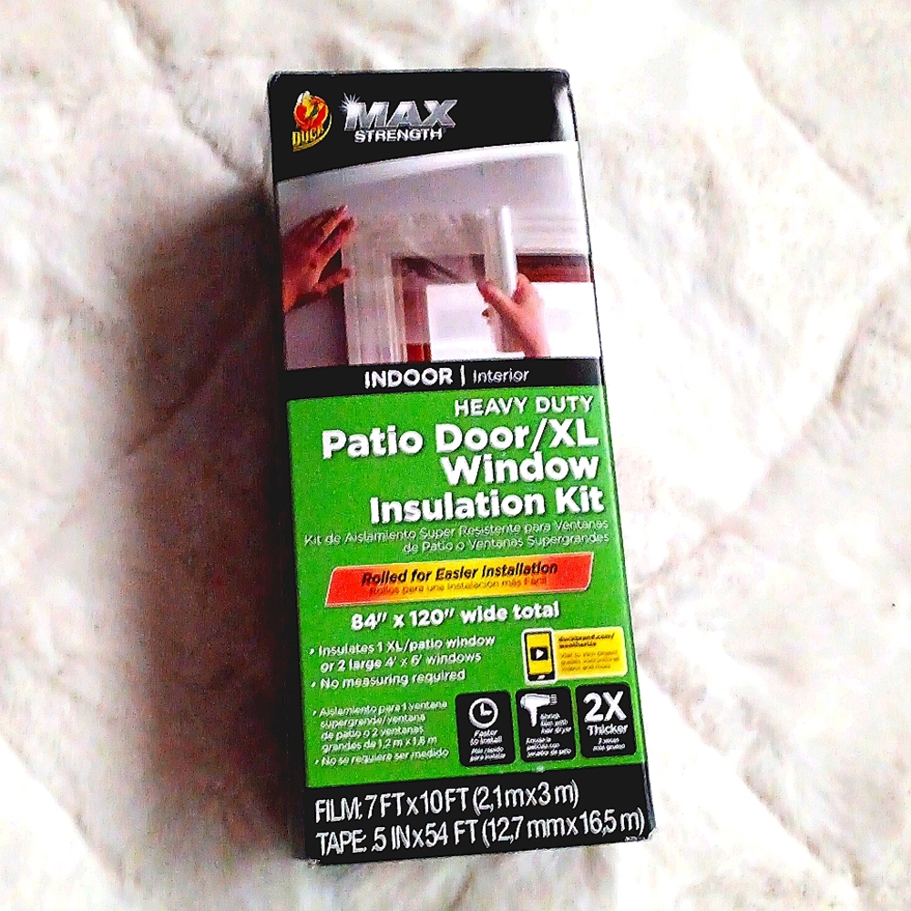 Patio Door/XL Insulation Kit 84" x 120" Wide Total
